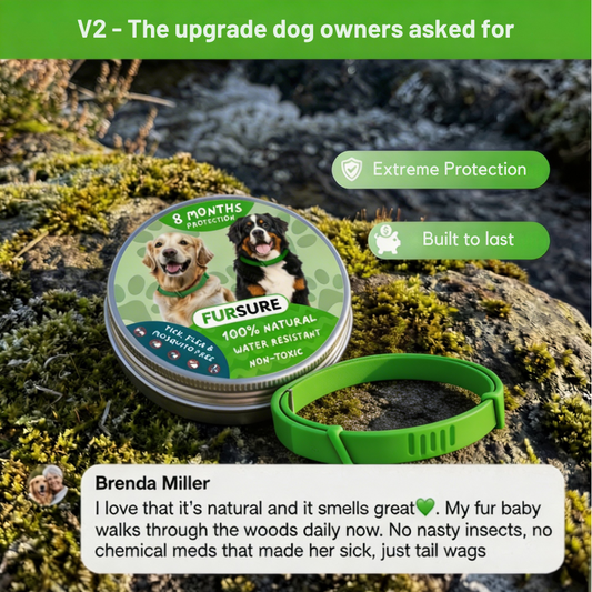 FurSure - Natural Flea & Tick Collar V2